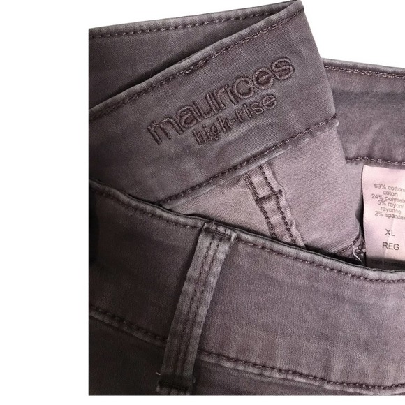 Maurice’s | High Rise Double Button Purple Jeans - Picture 4 of 8